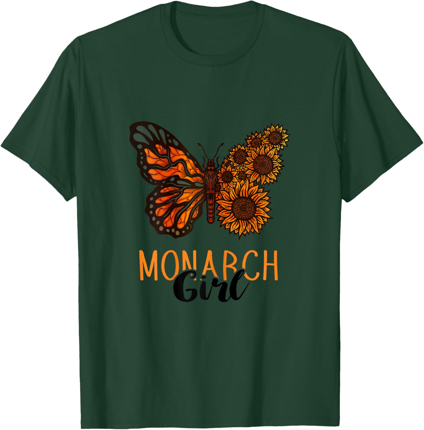 Monarch Butterfly Lover Insect Monarch Girl Entomology T-Shirt - T-Shirt | Forest