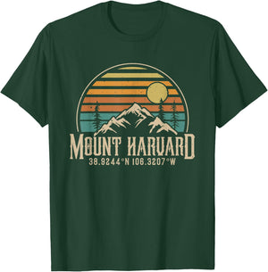 Camping Mt. Harvard Colorado Hiking Mountain Mount Harvard T-Shirt - T-Shirt | Forest