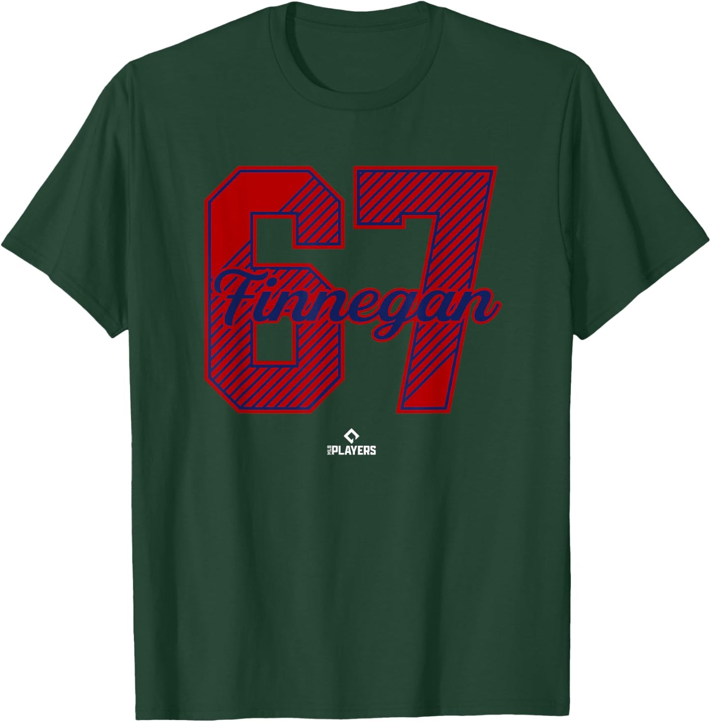 Kyle Finnegan 67 Washington MLBPA T-Shirt - T-Shirt | Forest