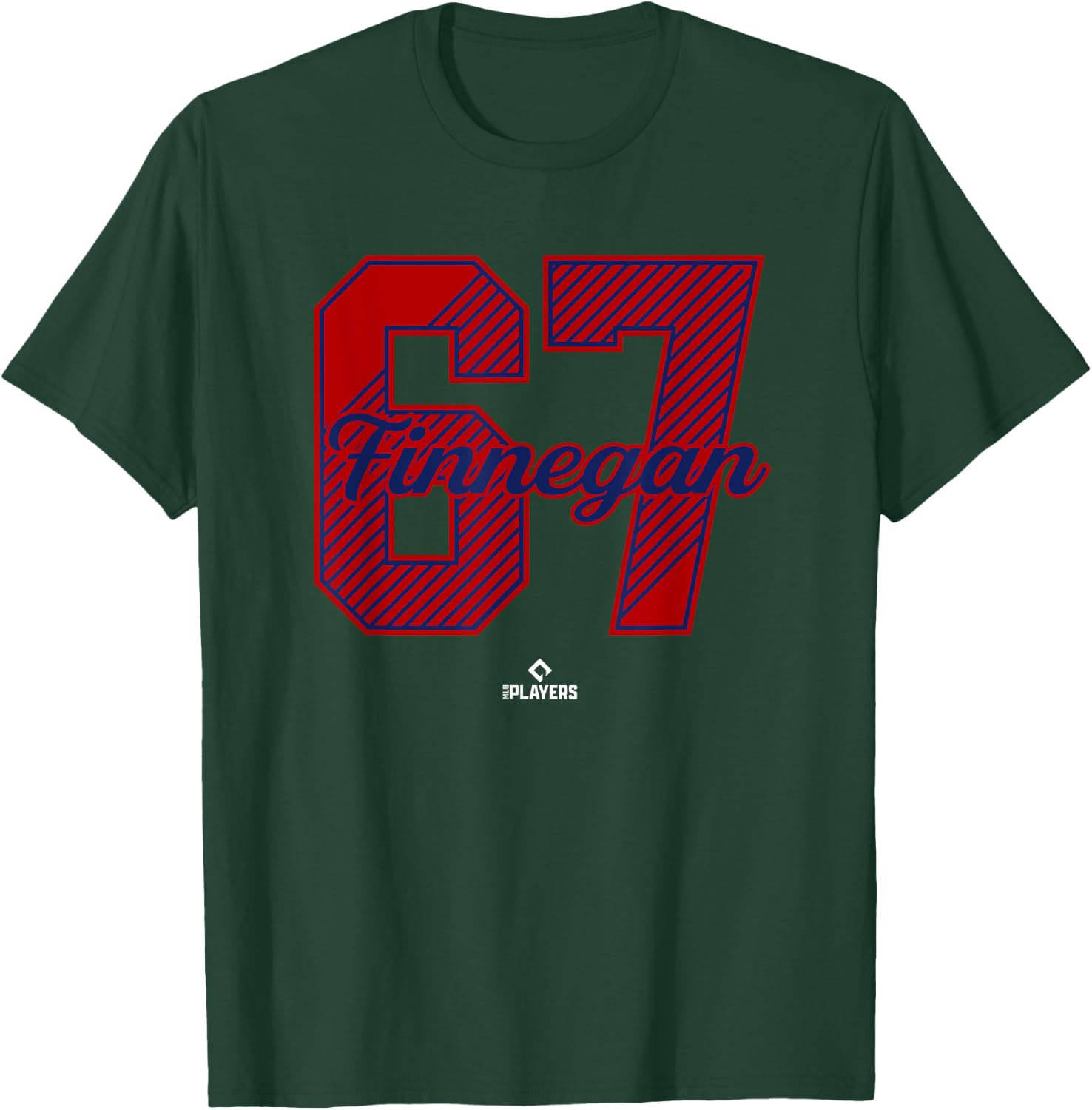 Kyle Finnegan 67 Washington MLBPA T-Shirt - T-Shirt | Forest