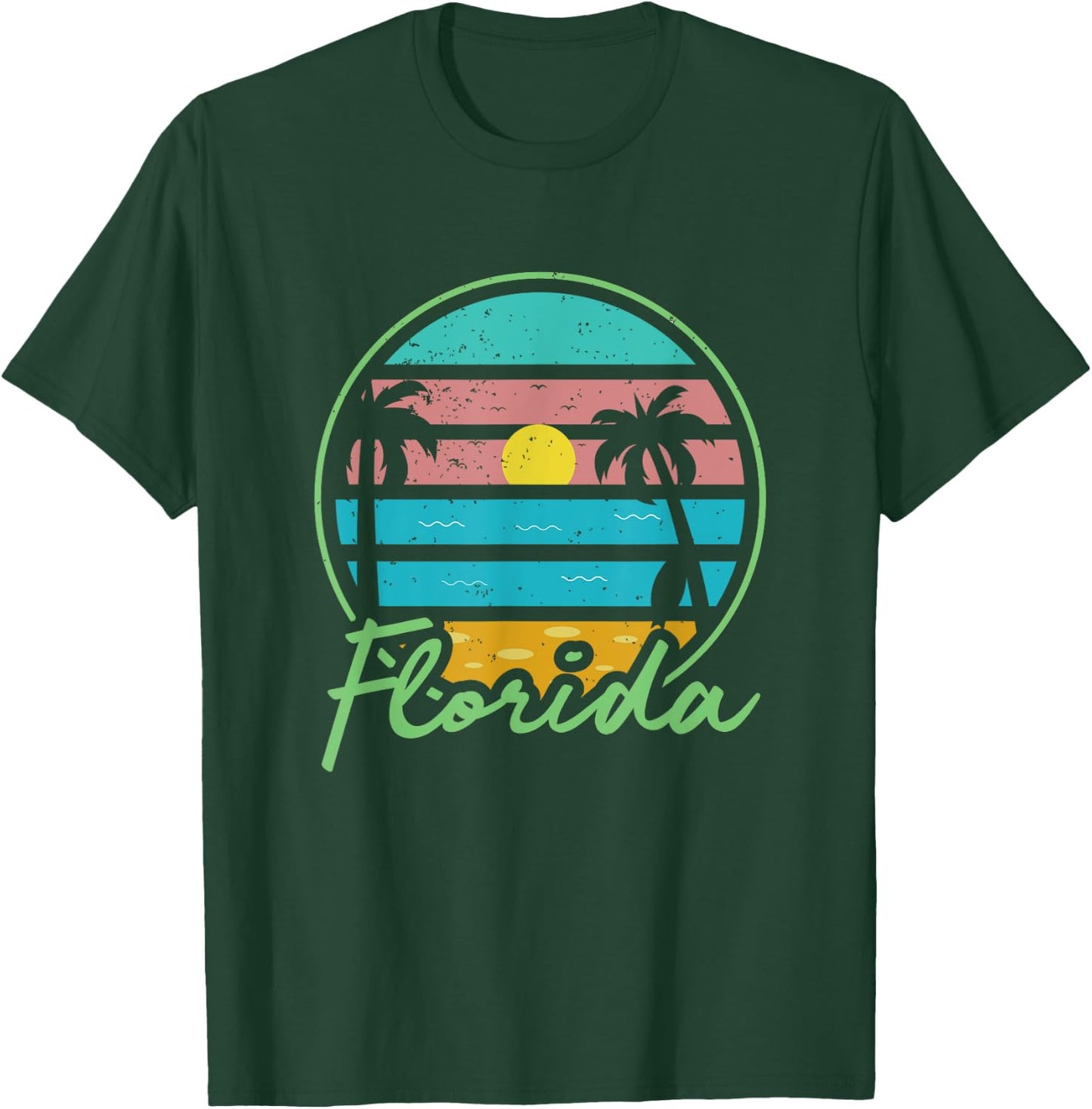 Florida - FL - Throwback Design - Classic T-Shirt - T-Shirt | Forest