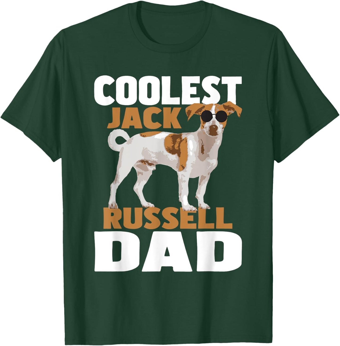 Coolest Jack Russell Dad - Father's Day Dog Lover Puppy T-Shirt - T-Shirt | Forest