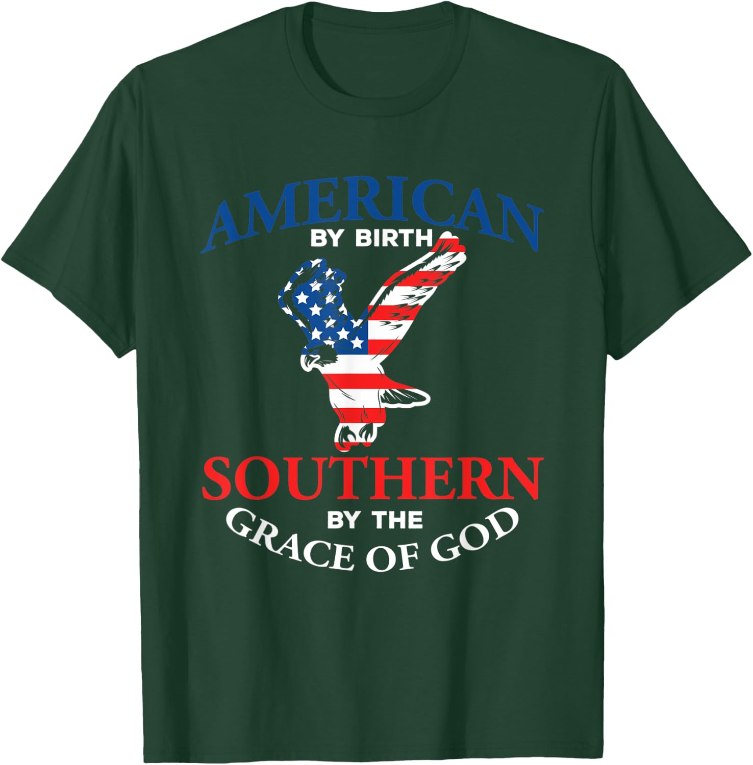 Southern By The Grace of God Southland Eagle Flag T-Shirt - T-Shirt | Forest