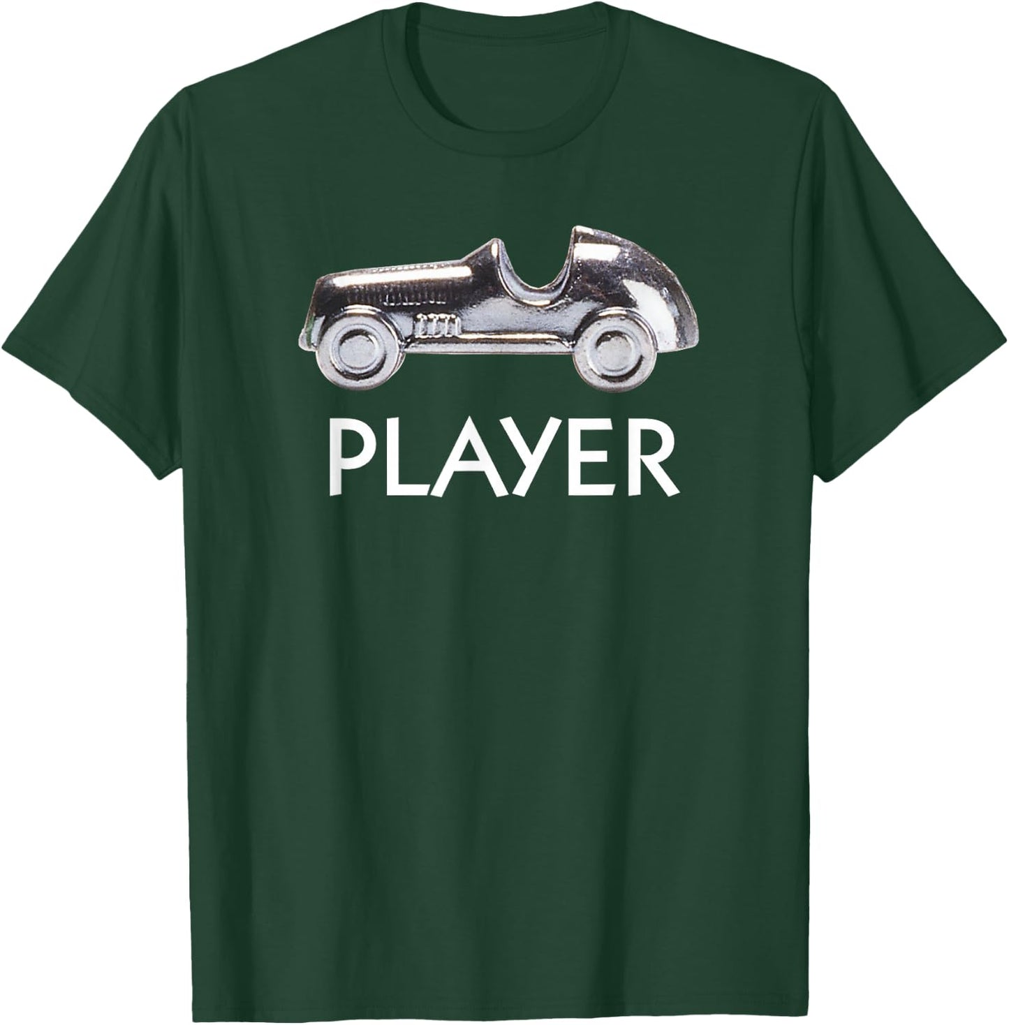 Monopoly Classic Car Player Icon Game Piece Logo T-Shirt - T-Shirt | Forest