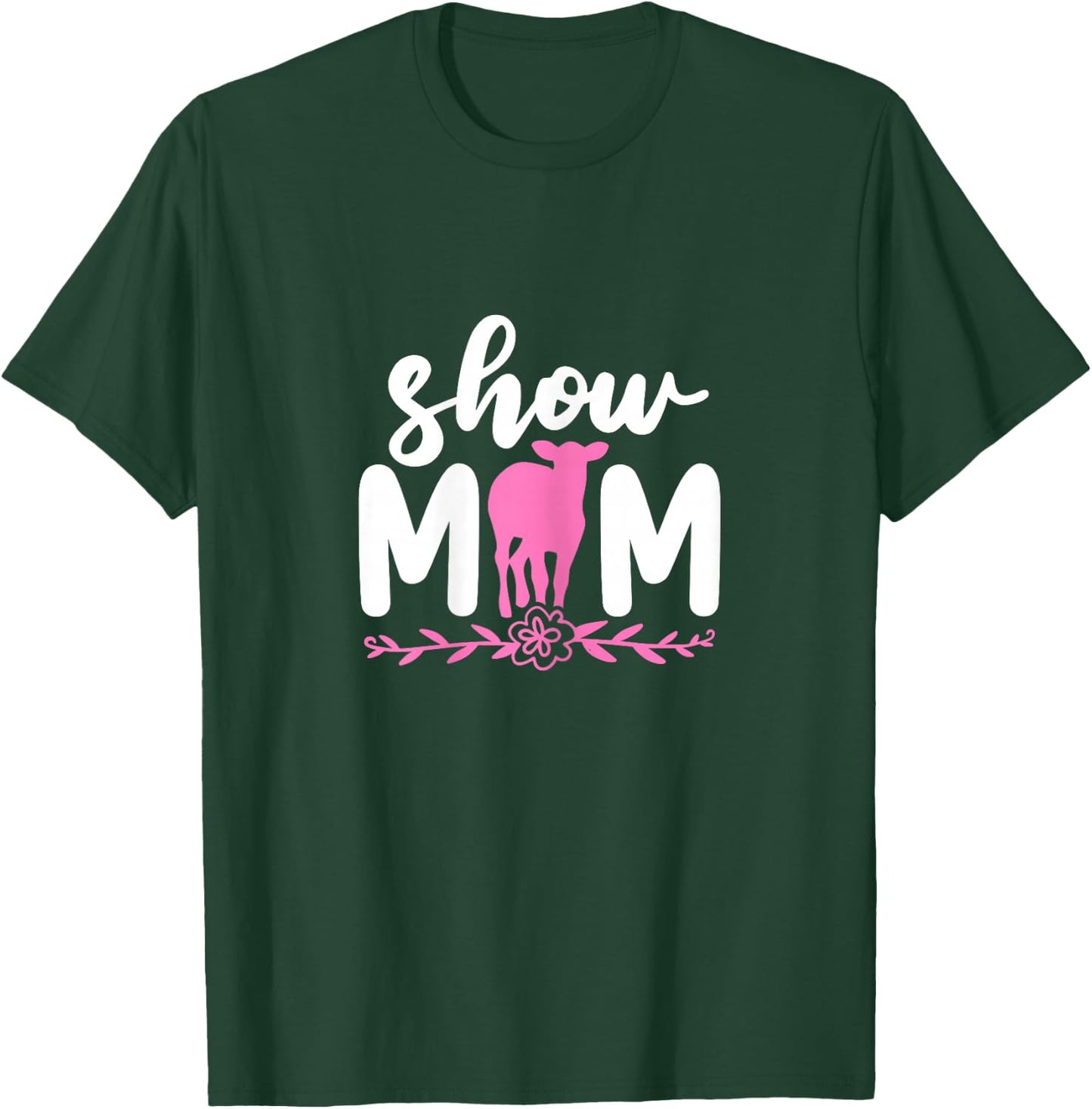 Show Mom Cow Cattle Livestock Showing Mother Farmer T-Shirt - T-Shirt | Forest