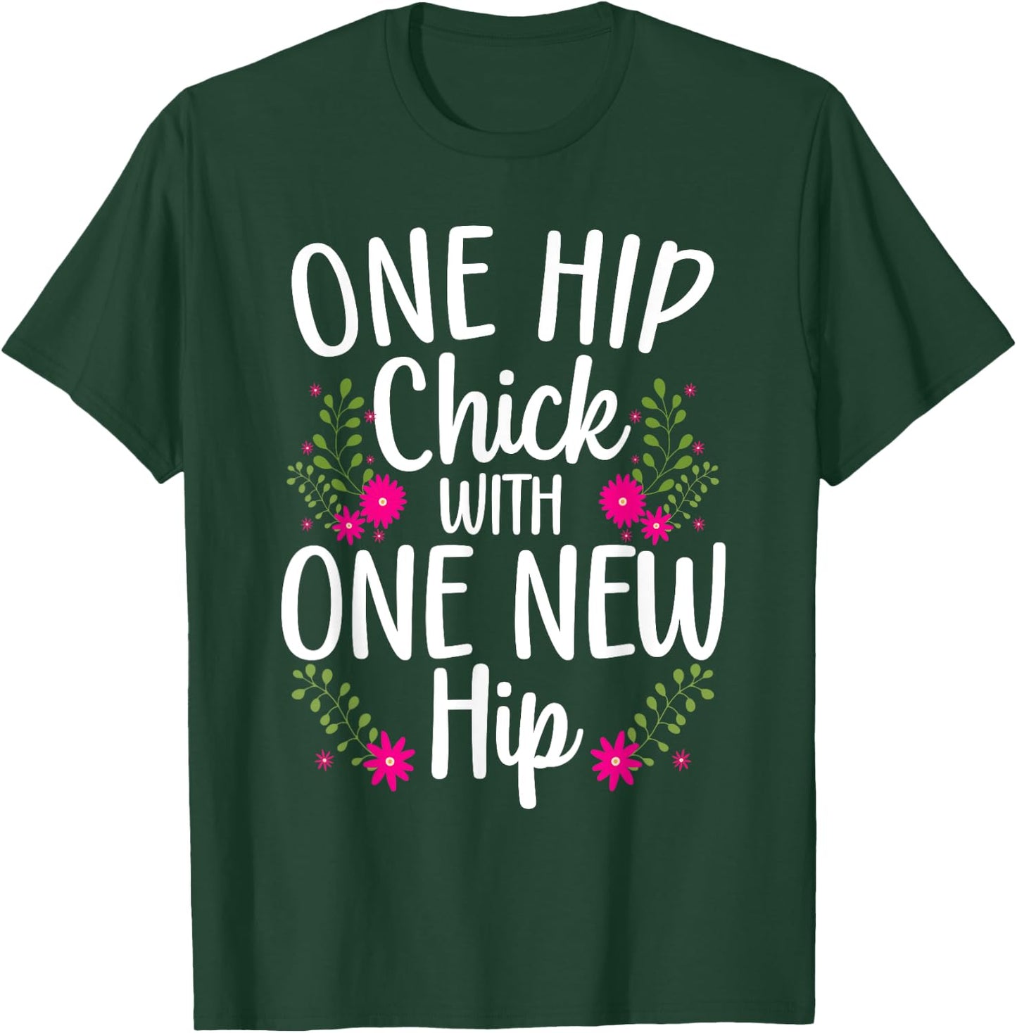 Funny Hip Surgery Art Girls Bionic Hip Replacement T-Shirt - T-Shirt | Forest