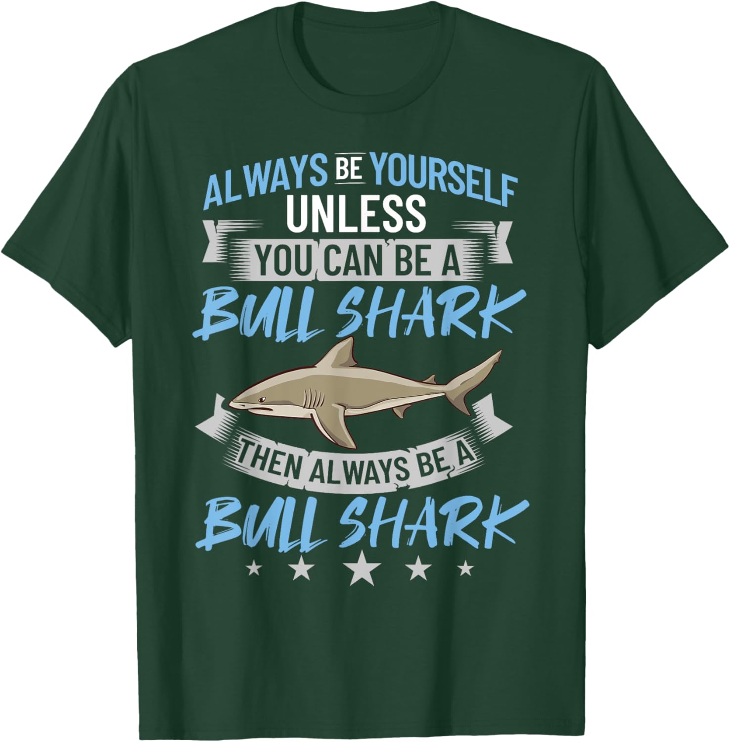 Bull Shark Teeth Animal Funny Ocean T-Shirt - T-Shirt | Forest