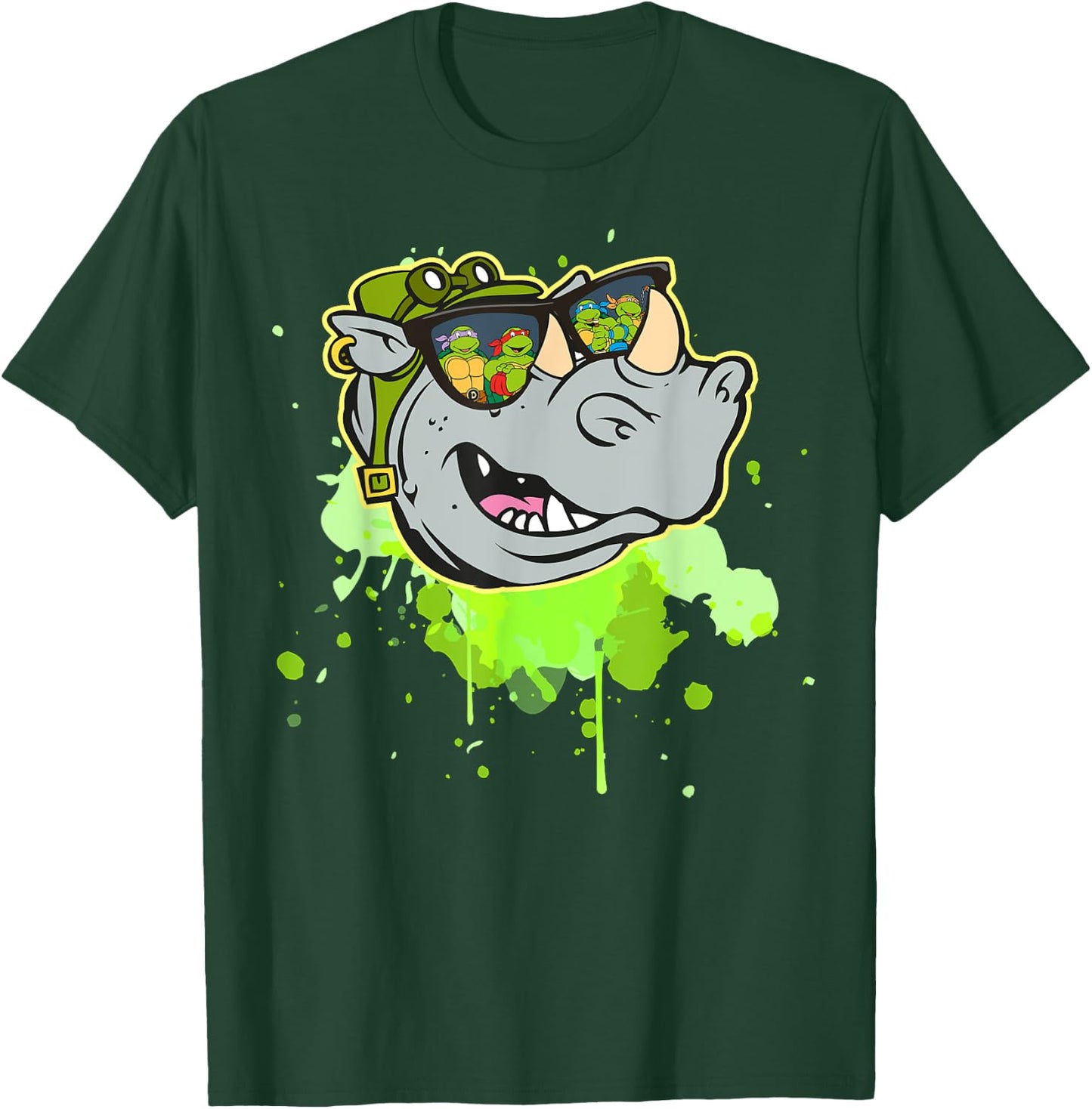 Bebop - TMNT Reflection in Sunglasses T-Shirt - T-Shirt | Forest