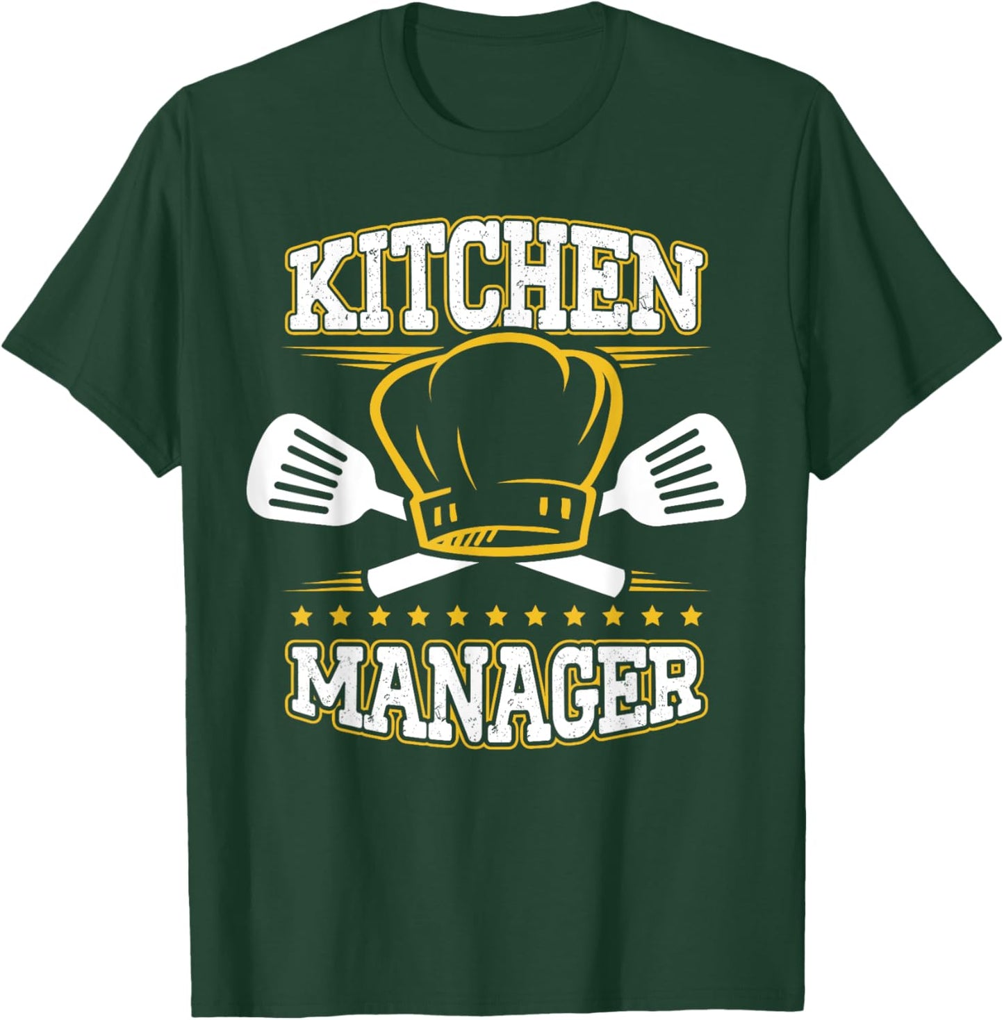 Kitchen Manager School Cafeteria Lunch Lady Chef T-Shirt - T-Shirt | Forest