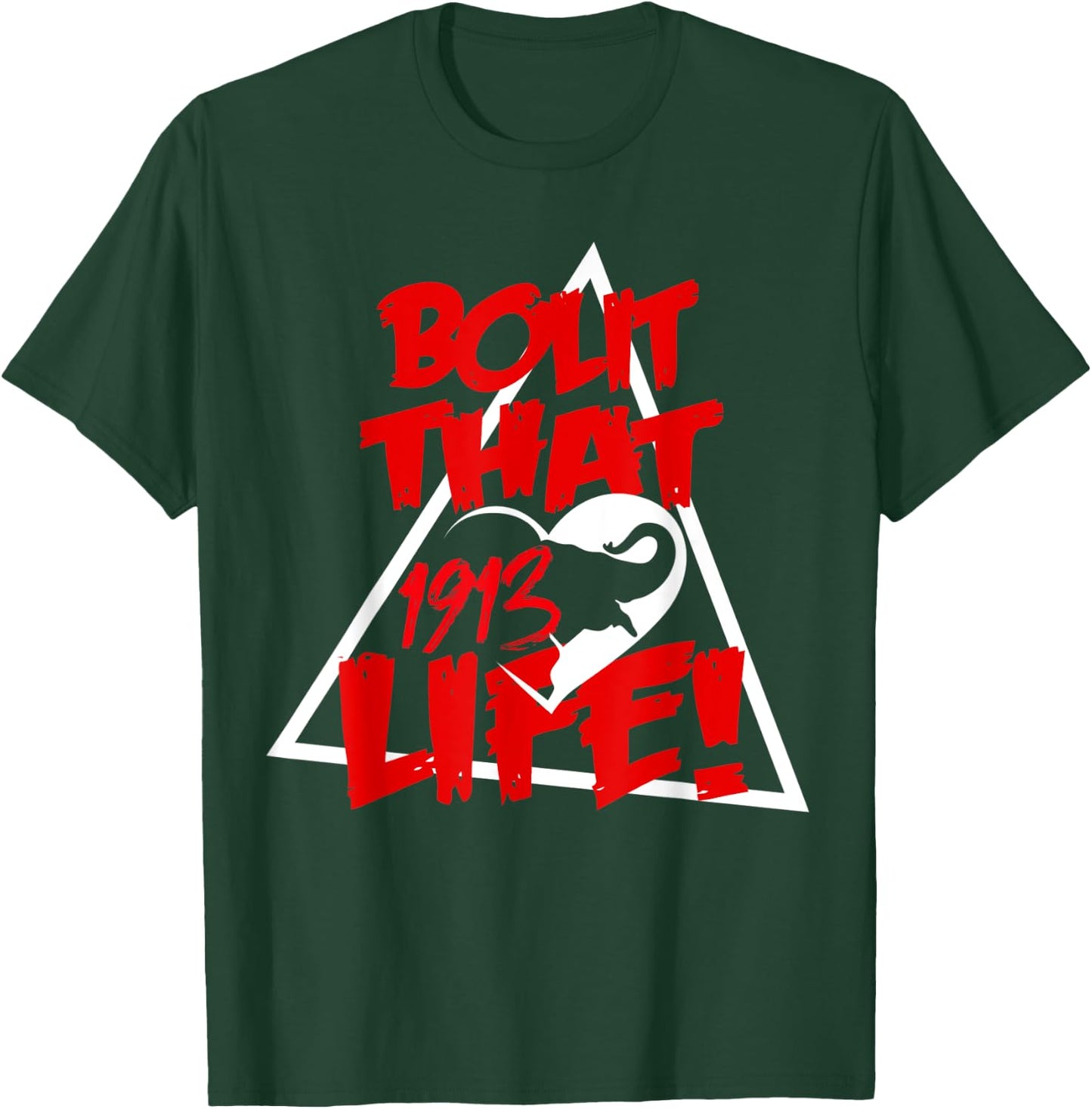 Bout That Graffiti Style Elephant and Heart Life T-Shirt - T-Shirt | Forest