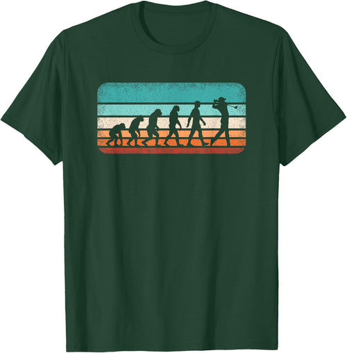 Funny Golf Evolution Retro Golf Lover Vintage Men Boys