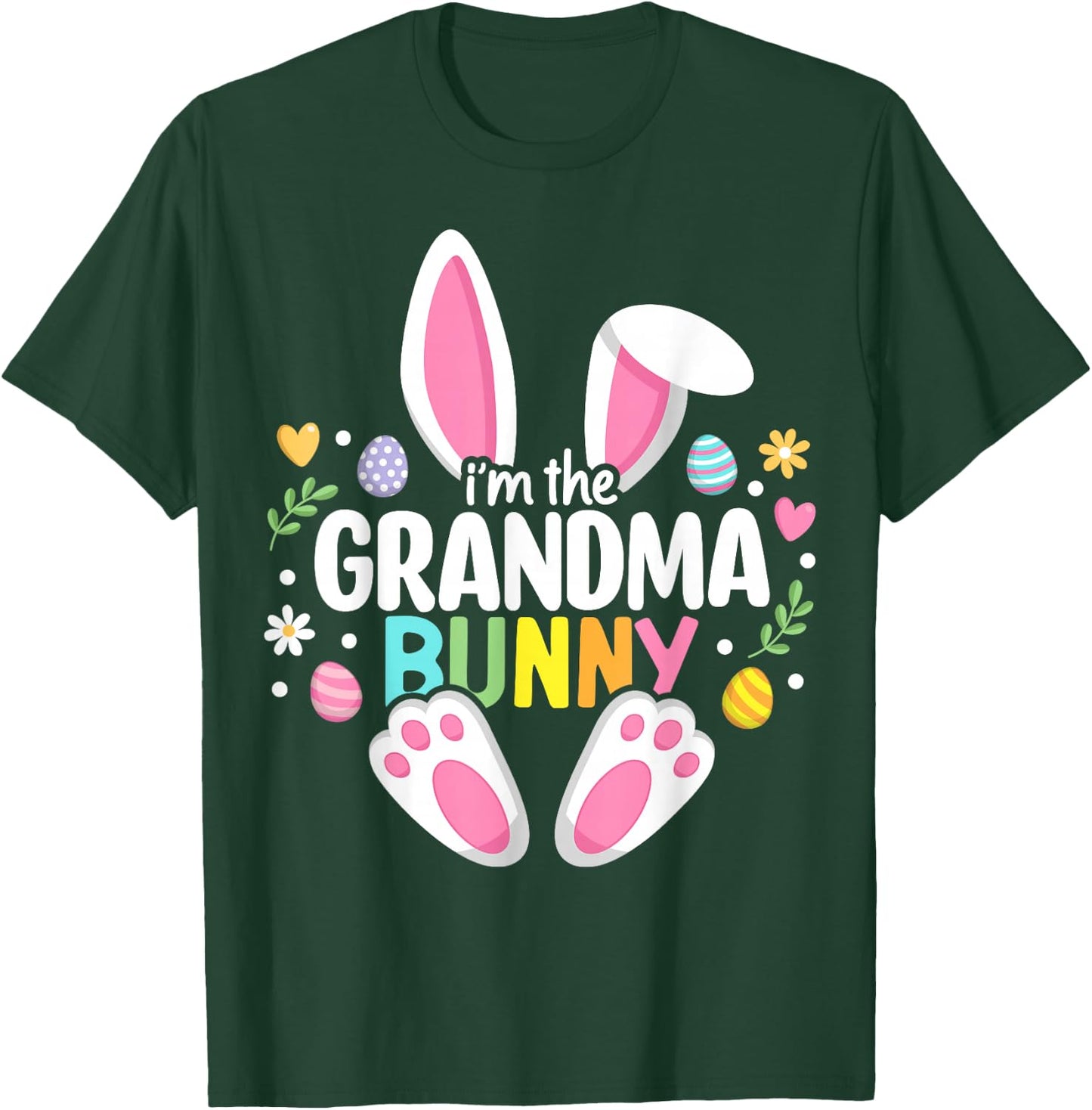 Easter Grandma Bunny Nana Happy Easter Day Family Matching T-Shirt - T-Shirt | Forest