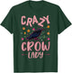 Crazy Crow lady Raven Girl Crow T-Shirt - T-Shirt | Forest