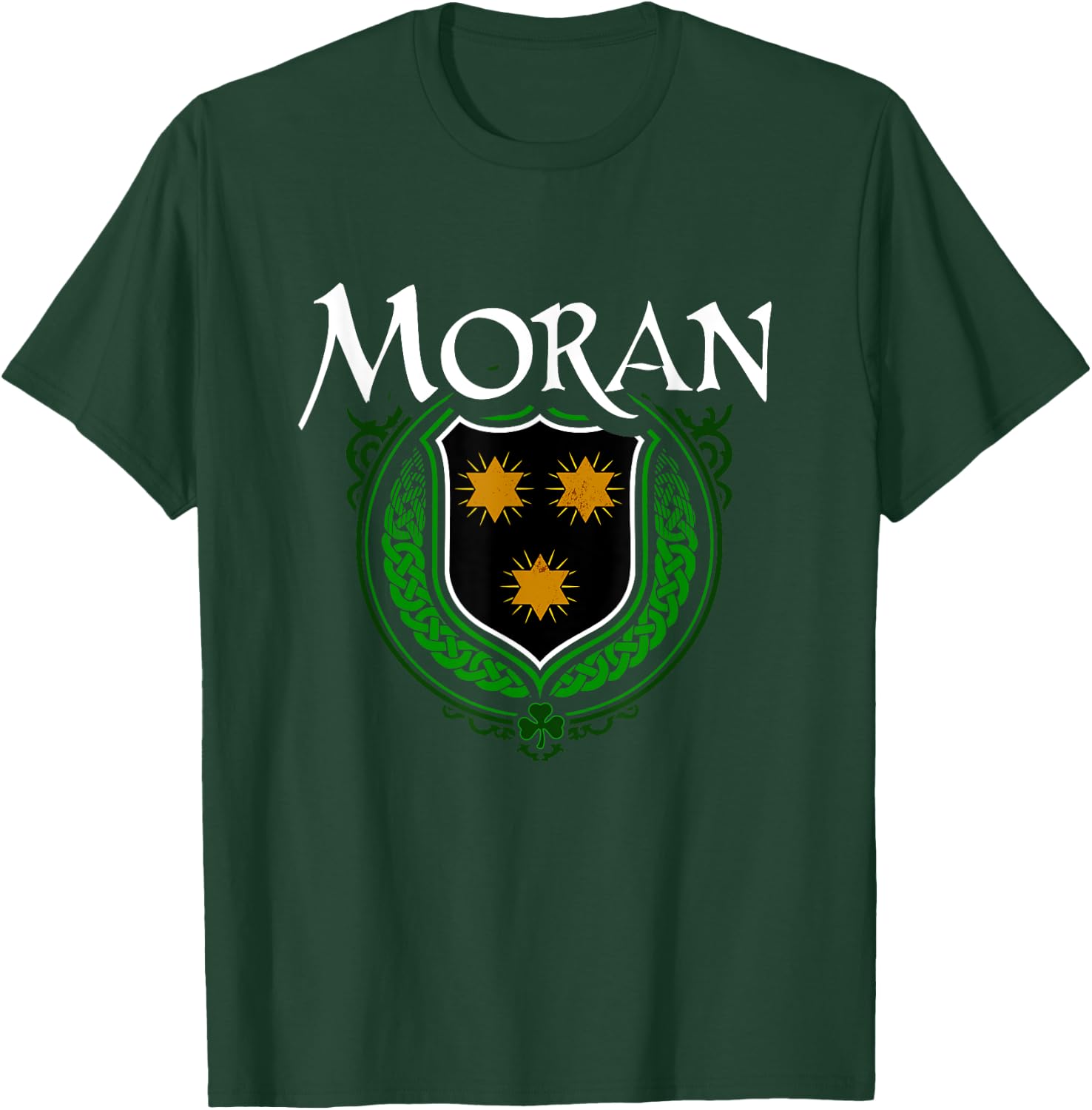 Moran Surname Irish Clan Tartan Badge Ireland T-Shirt - T-Shirt | Forest