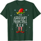 The Assistant Principal Elf Squad Funny Matching Christmas T-Shirt - T-Shirt | Forest