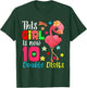 This Girl Is Now 10 Double Digits 10th Birthday Flamingo T-Shirt - T-Shirt | Forest
