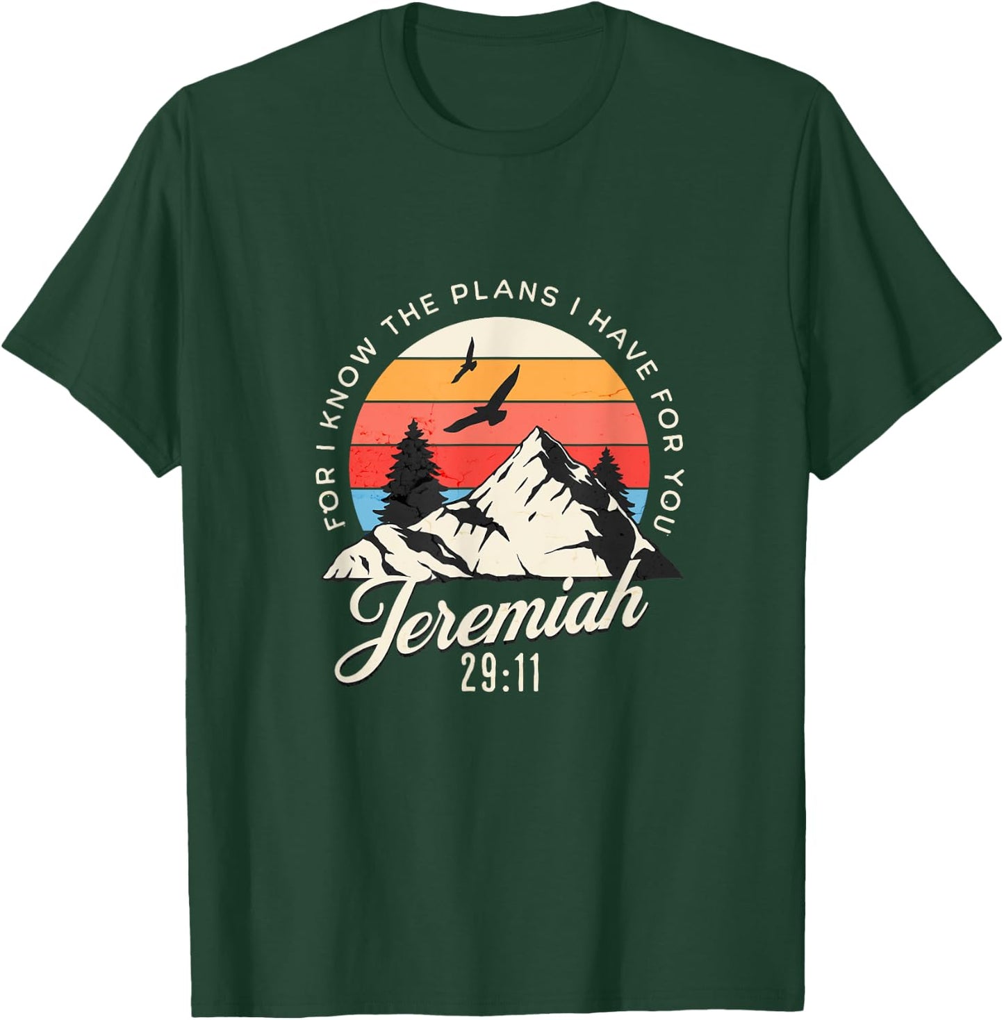 Jeremiah 29:11 For I Know The Plans I Have For You Christian T-Shirt - T-Shirt | Forest