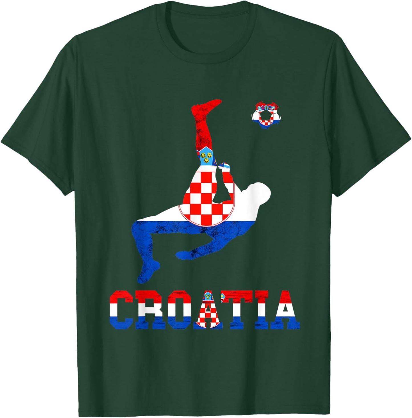 Croatian Pride Hrvatska Soccer Team Croatian Soccer Croatia T-Shirt - T-Shirt | Forest