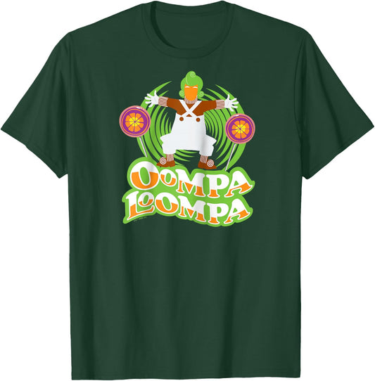 Willy Wonka & The Chocolate Factory - Oompa Loompa Raglan Baseball T-Shirt - T-Shirt | Forest
