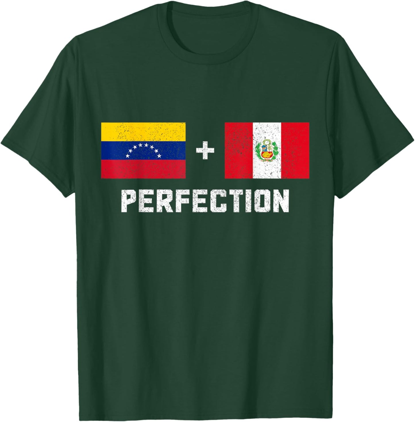 Venezuela Peru Pride Venezuelan Peruvian Flag T-Shirt - T-Shirt | Forest