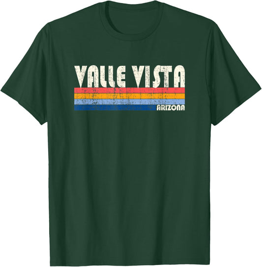Vintage Retro 70s 80s Style Hometown of Valle Vista, AZ T-Shirt - T-Shirt | Forest