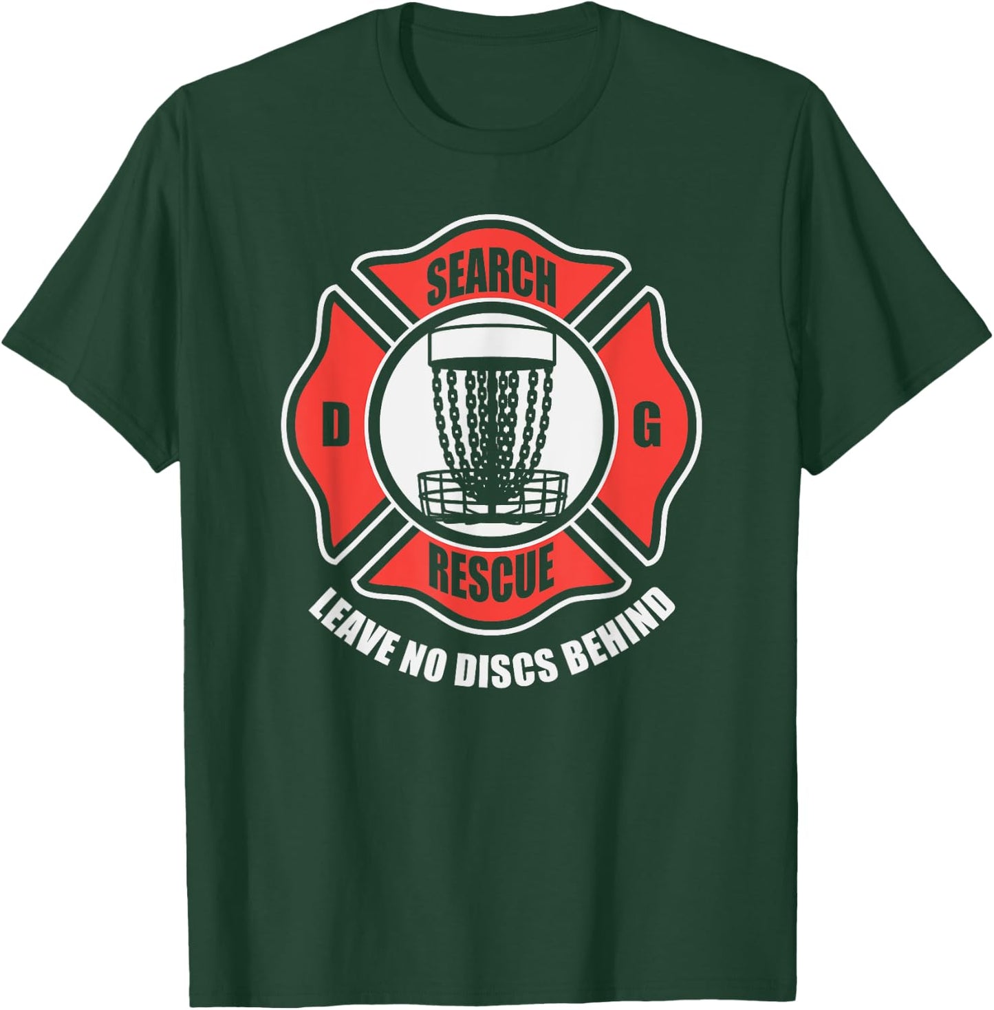 Disc golf search and rescue leave no discs behind T-Shirt - T-Shirt | Forest