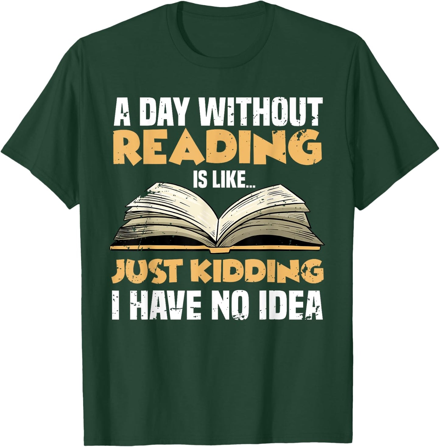 Funny Reading Art Women Reader Book Lover Bookworm T-Shirt - T-Shirt | Forest