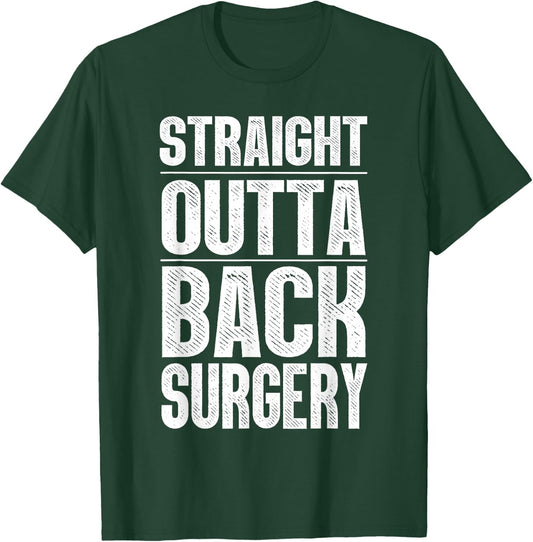 Funny Back Surgery Women Spine Post Surgery Recovery T-Shirt - T-Shirt | Forest