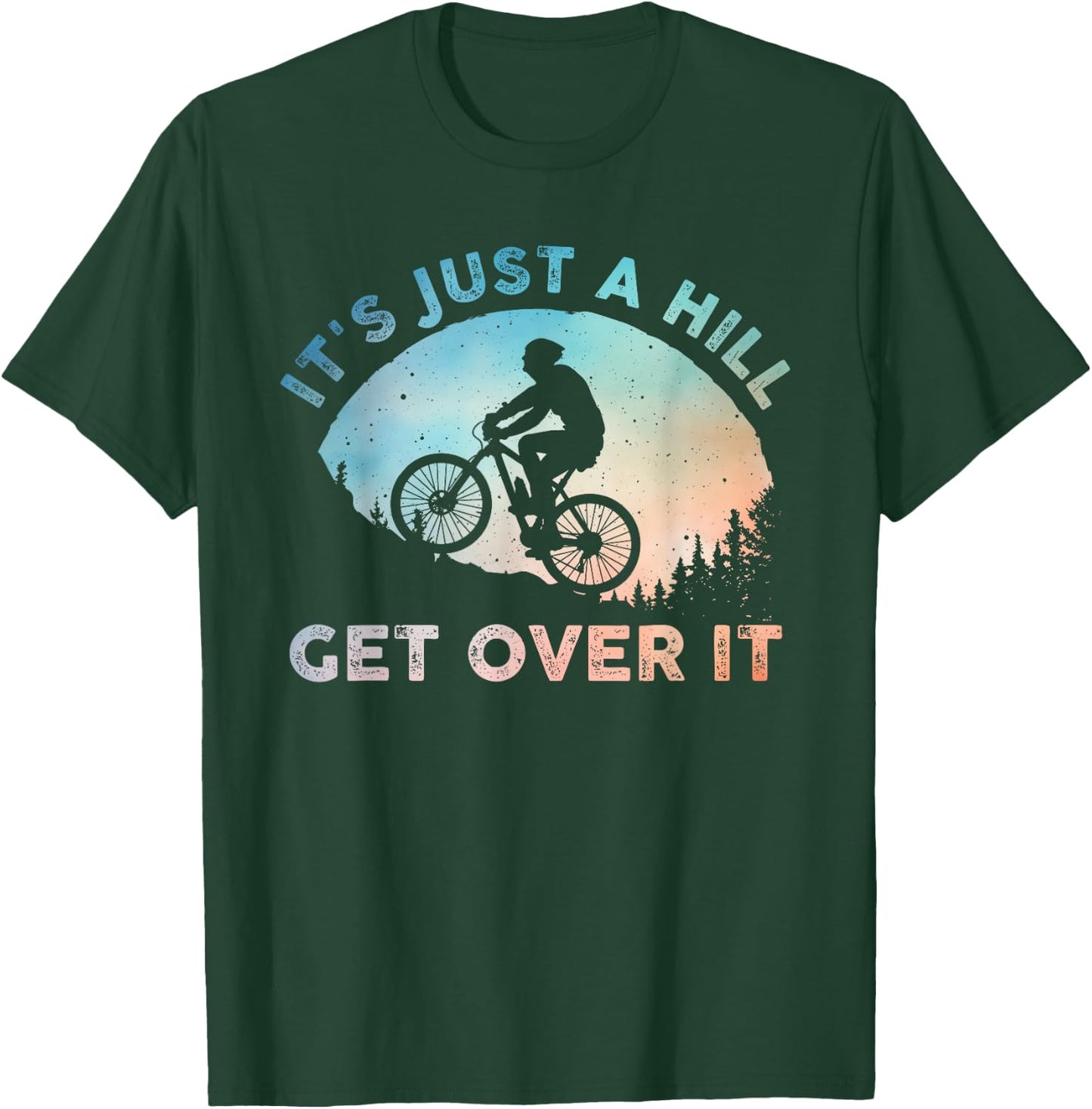 Funny Mountain Biking Art Women Trail Ride Lover MTB T-Shirt - T-Shirt | Forest