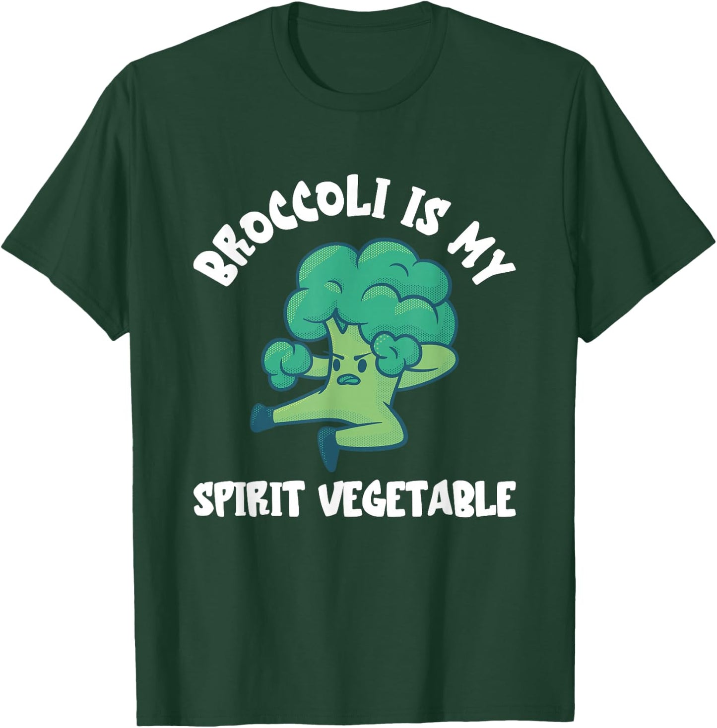 Broccoli Vegetarian Spirit Vegetable Veggie Eating Broccoli T-Shirt - T-Shirt | Forest