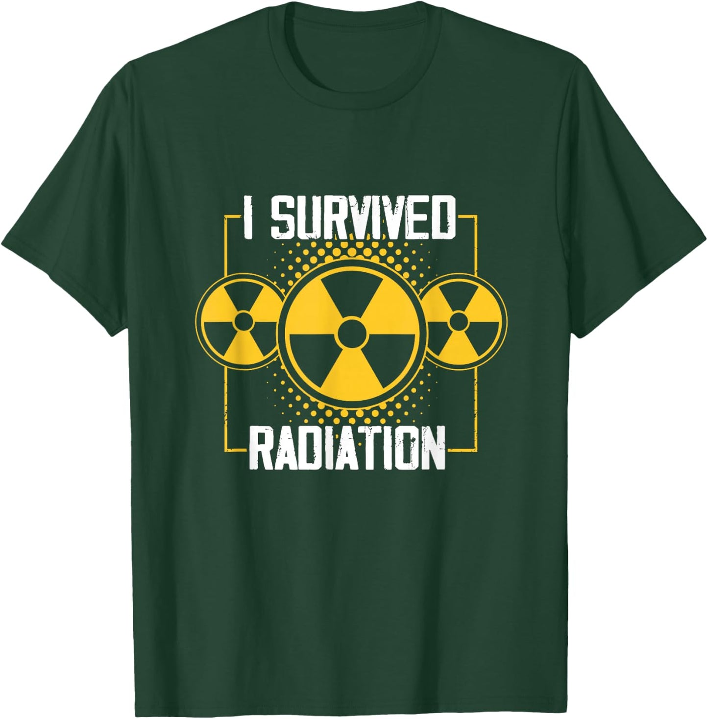 Fight Cancer Awareness Warrior Apparel I Survived Radiation T-Shirt - T-Shirt | Forest