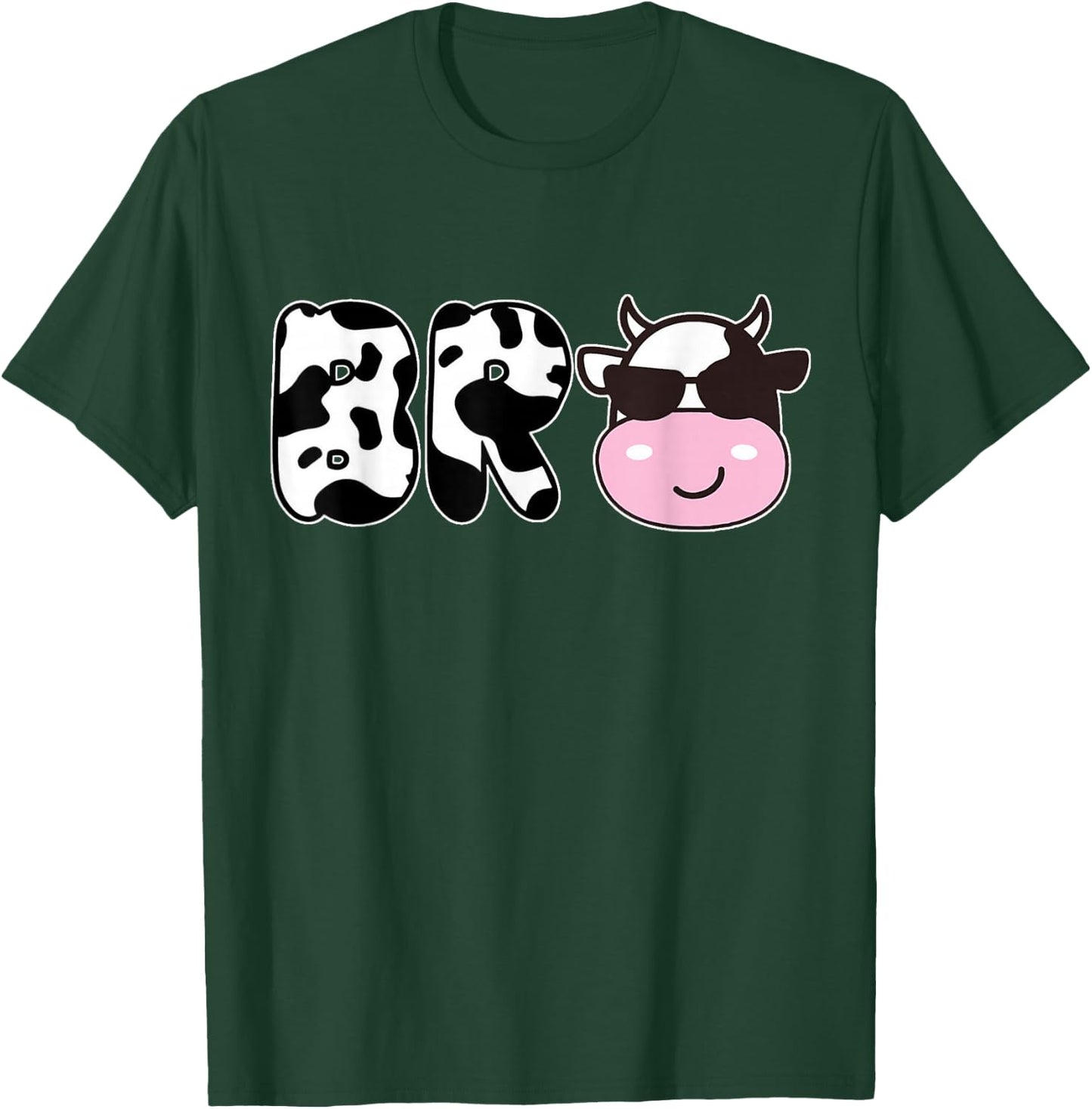 Brother of The Birthday Girl Funny Cow Bro Family Matching T-Shirt - T-Shirt | Forest