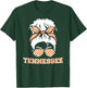 Tennessee State Orange USA Messy Bun Hair Pride TN T-Shirt - T-Shirt | Forest