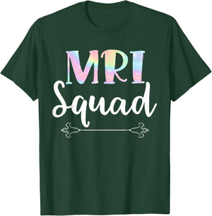 MRI Squad MRI Scan Tech Radiology Red Technician Medical T-Shirt - T-Shirt | Forest