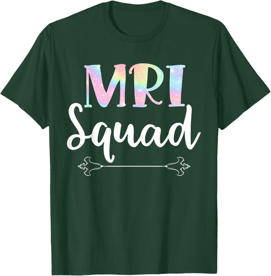 MRI Squad MRI Scan Tech Radiology Red Technician Medical T-Shirt - T-Shirt | Forest