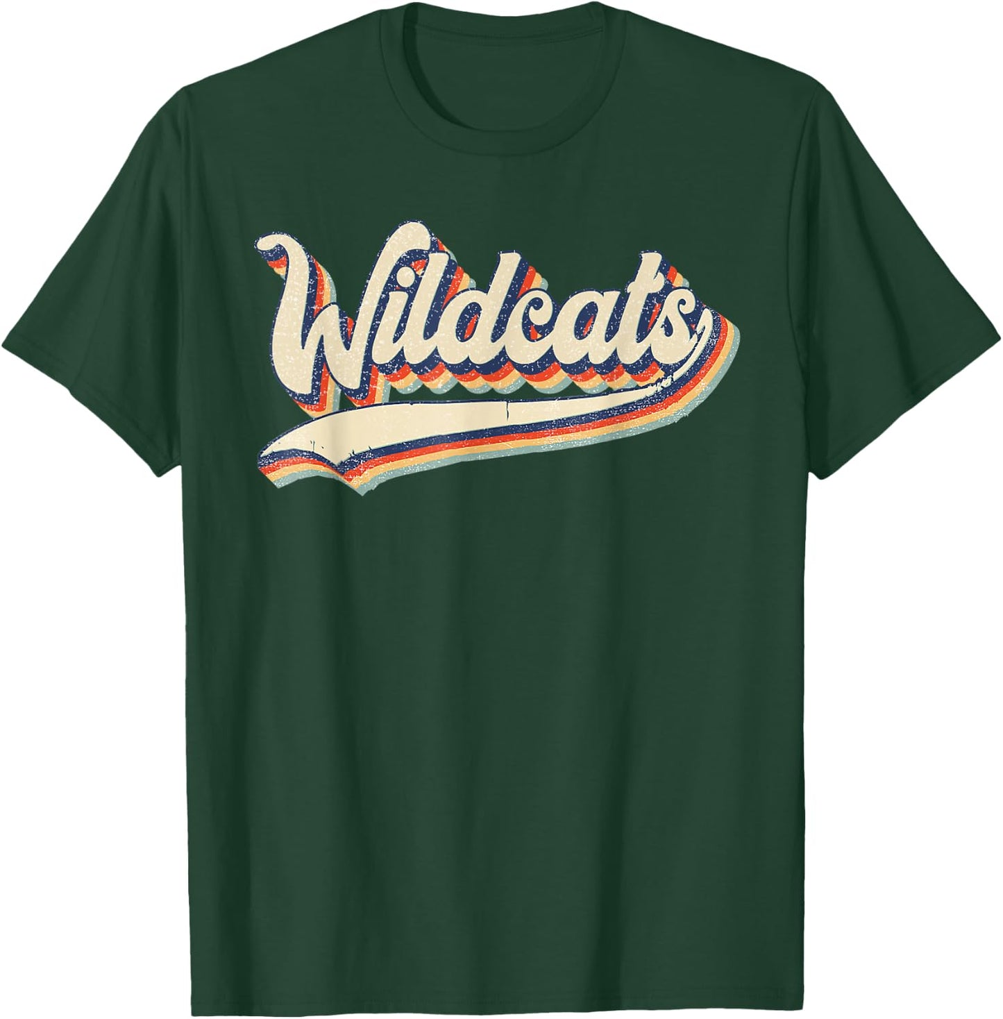 Wildcats School Team Spirit Mascot T-Shirt - T-Shirt | Forest