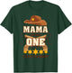 Boy 1st Birthday Mama Cowboy Rodeo Western First Bday Party T-Shirt - T-Shirt | Forest