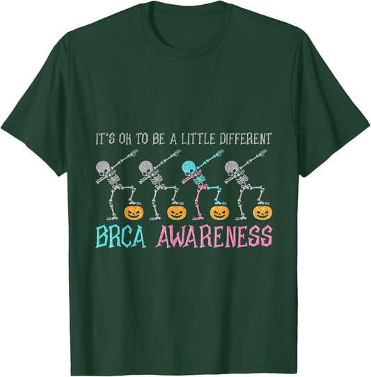 It's Ok To Be A Little Different Breast Cancer Awareness T-Shirt - T-Shirt | Forest