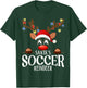 Santa's Soccer Reindeer Funny XMas Matching PJS T-Shirt - T-Shirt | Forest