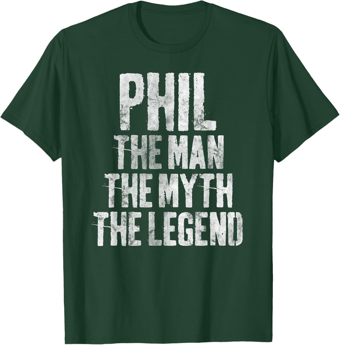 Personalized Shirt Phil The Man The Myth The Legend T-Shirt - T-Shirt | Forest