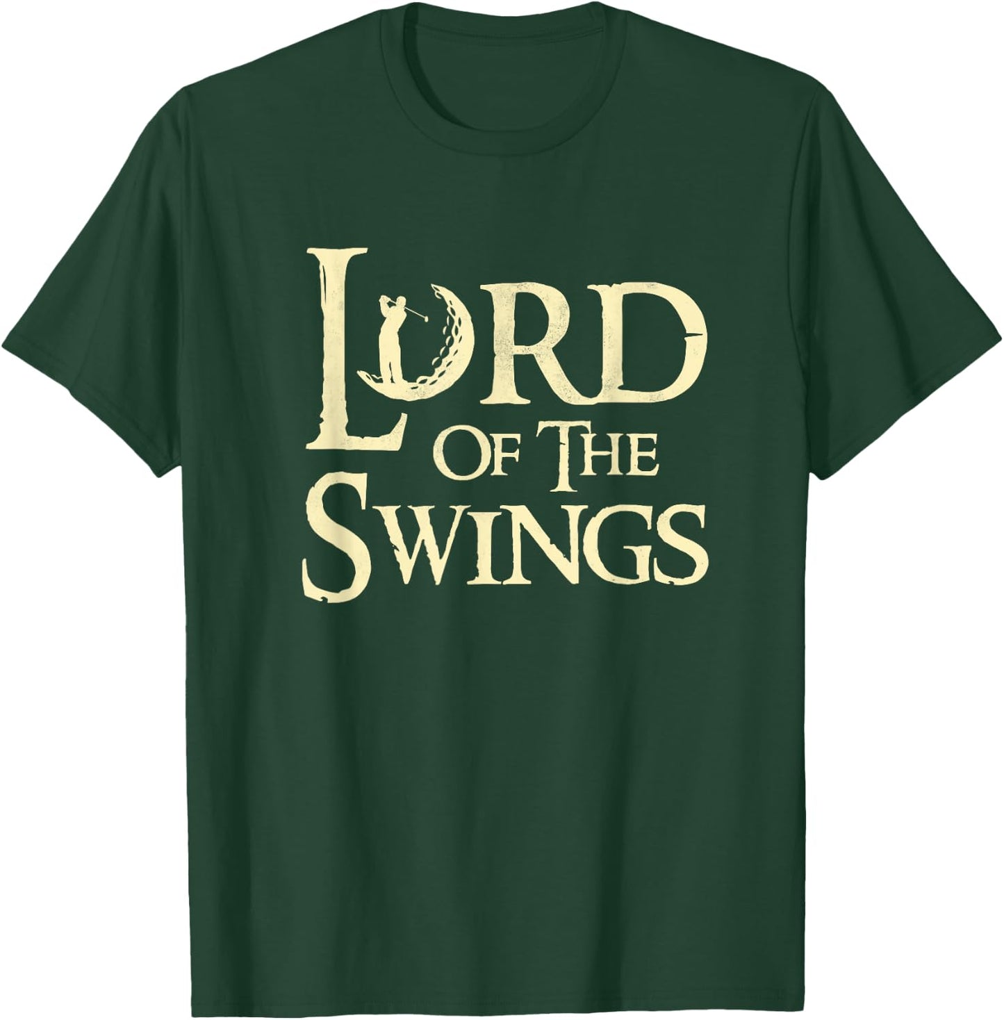 Lord of the Swings Funny Golfing T-Shirt - T-Shirt | Forest