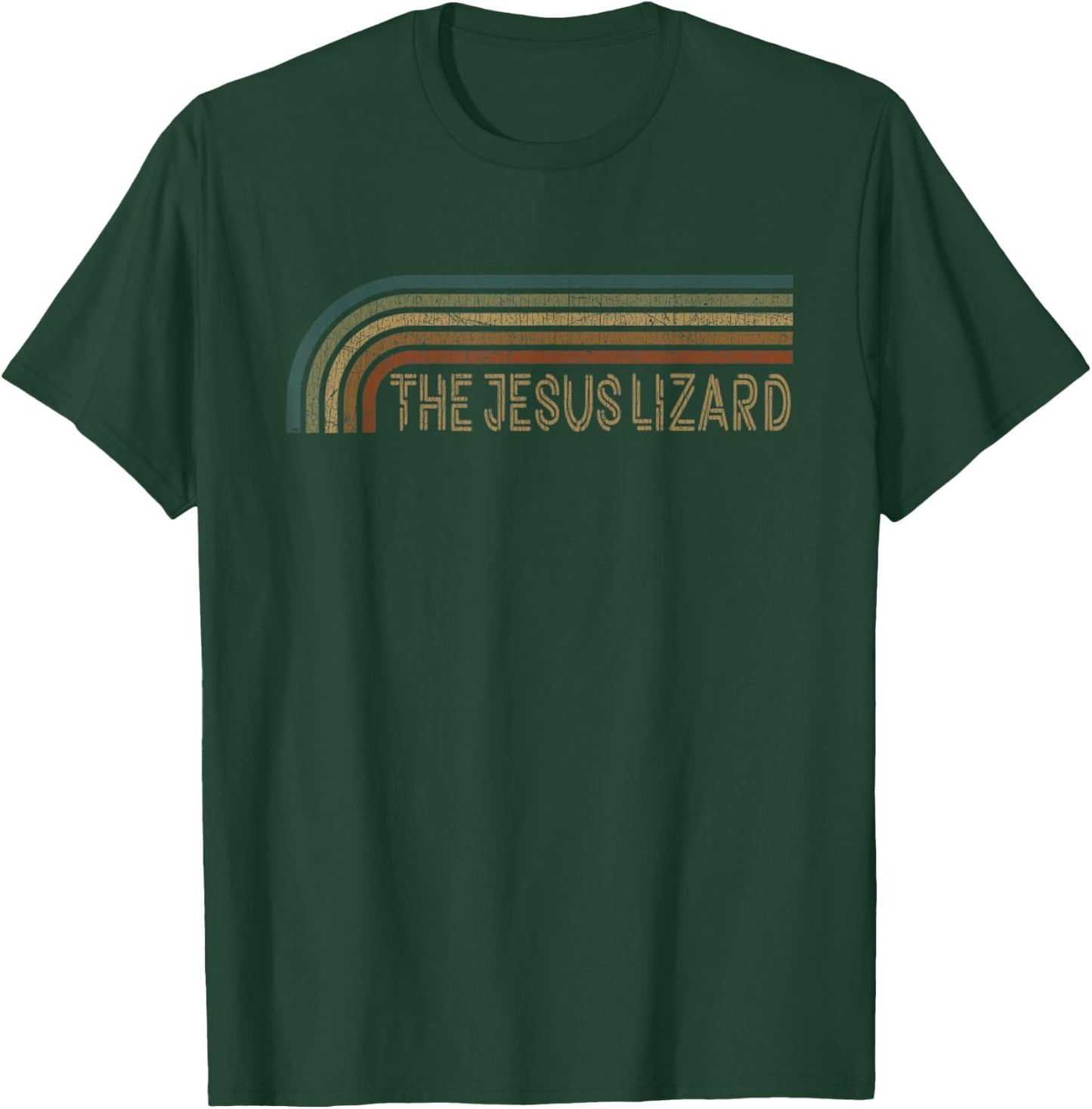 Vintage The Jesus Lizard Retro Stripes Musician T-Shirt - T-Shirt | Forest