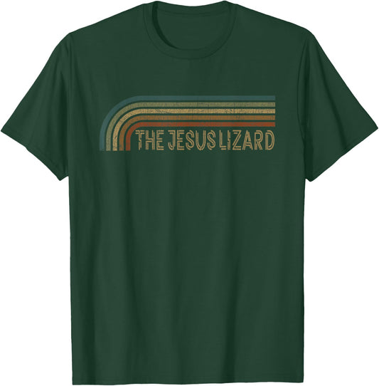 Vintage The Jesus Lizard Retro Stripes Musician T-Shirt - T-Shirt | Forest