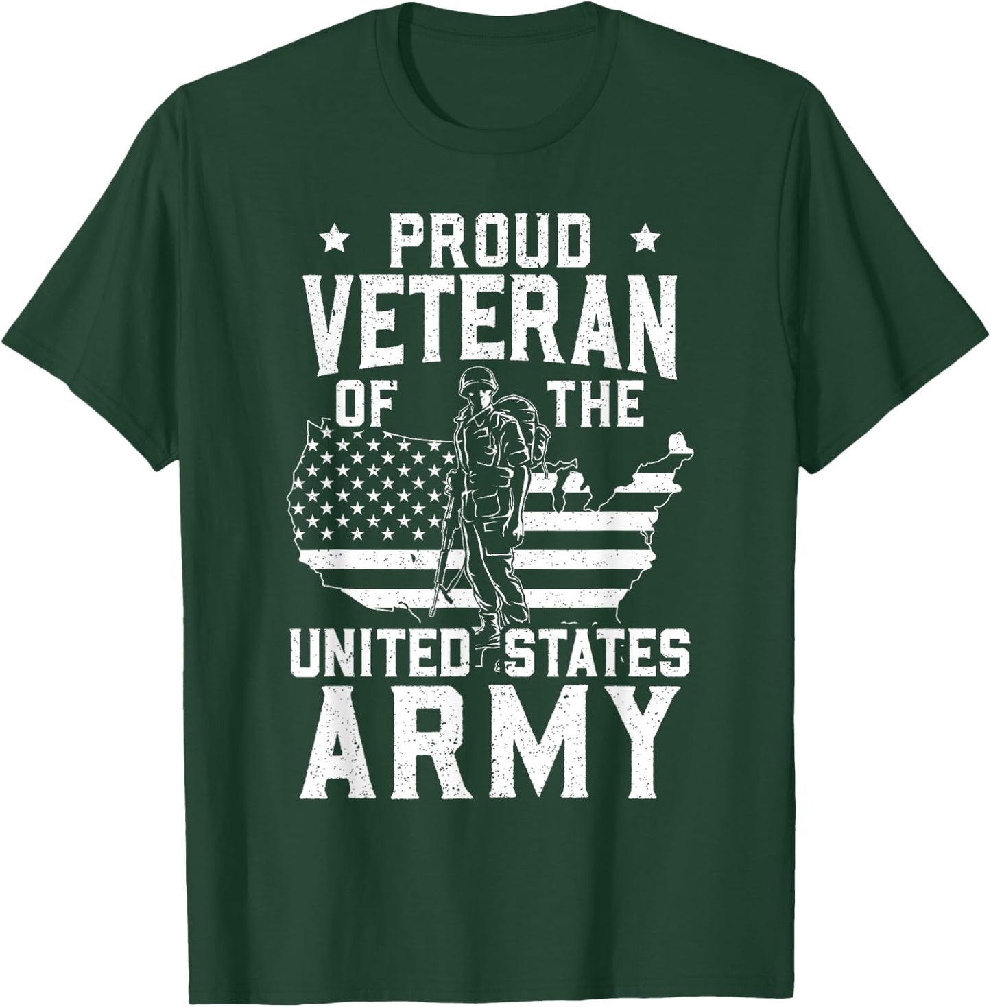 Proud Veteran Of The United States Army Veterans Day T-Shirt - T-Shirt | Forest