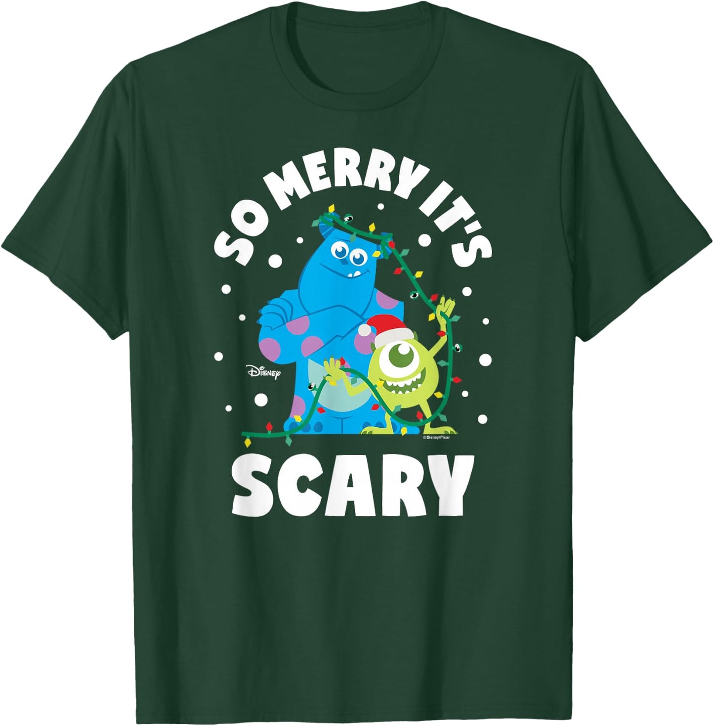 Monsters Inc - So Merry Its Scary T-Shirt - T-Shirt | Forest