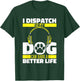 Police Dog - Gold Thin Yellow Line Emergency Dispatcher T-Shirt - T-Shirt | Forest