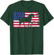 Patriotic Black Horse American Flag USA 4th of July T-Shirt - T-Shirt | Forest