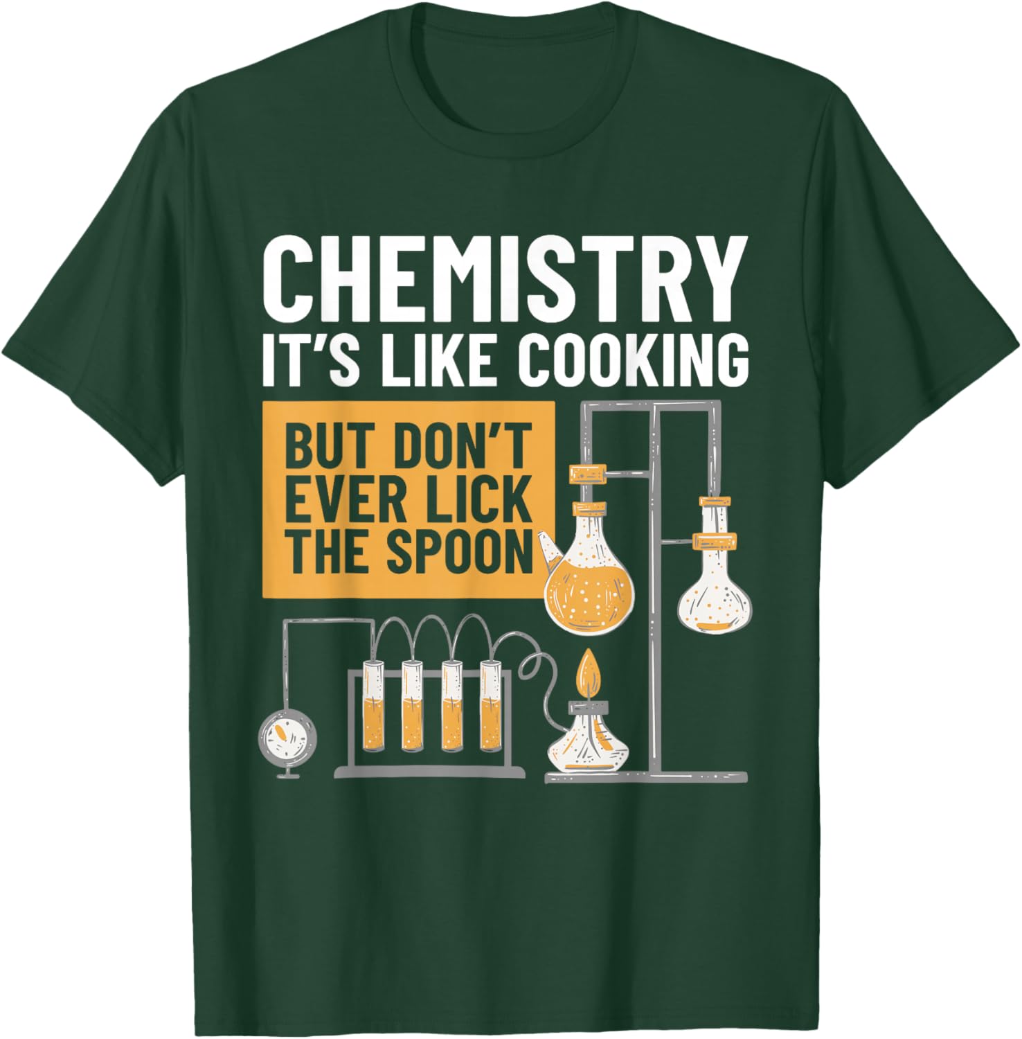 Chemistry Is Like Cooking Chemistry Teacher Funny Chemist T-Shirt - T-Shirt | Forest