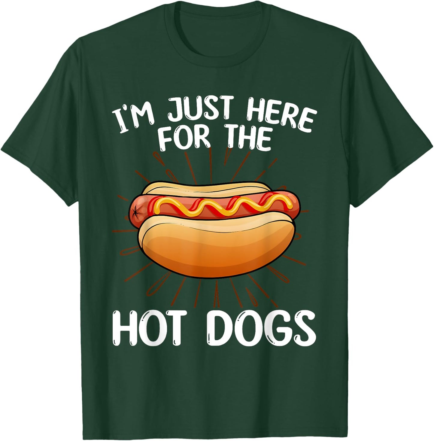 Funny Hotdog Women Kids Food Hot Dog Lovers Foodie T-Shirt - T-Shirt | Forest
