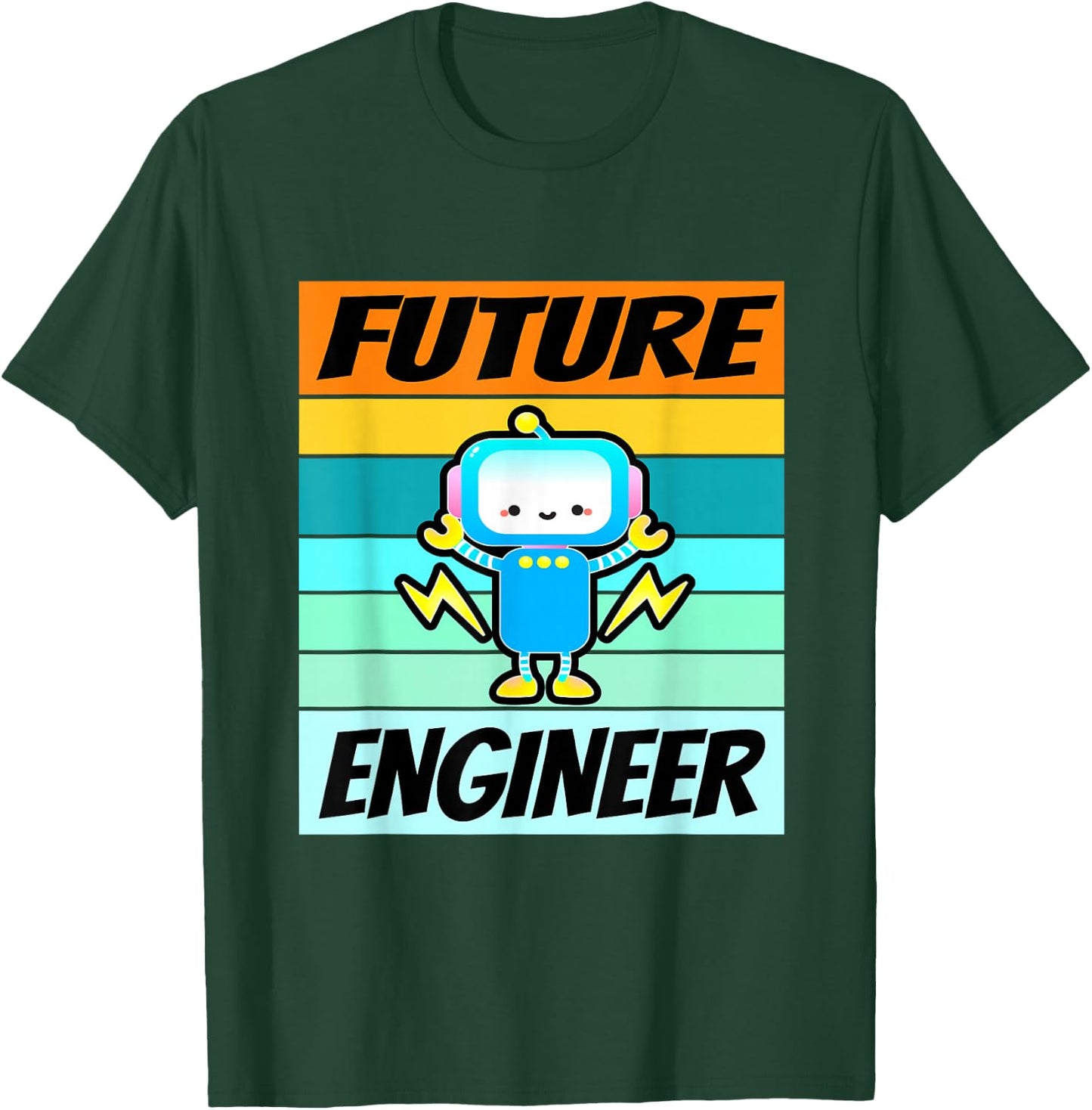 Future Engineer Shirt Boys Girls Software Engineering Kids T-Shirt - T-Shirt | Forest